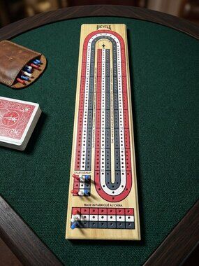 Bicycle Cribbage Card Game Board